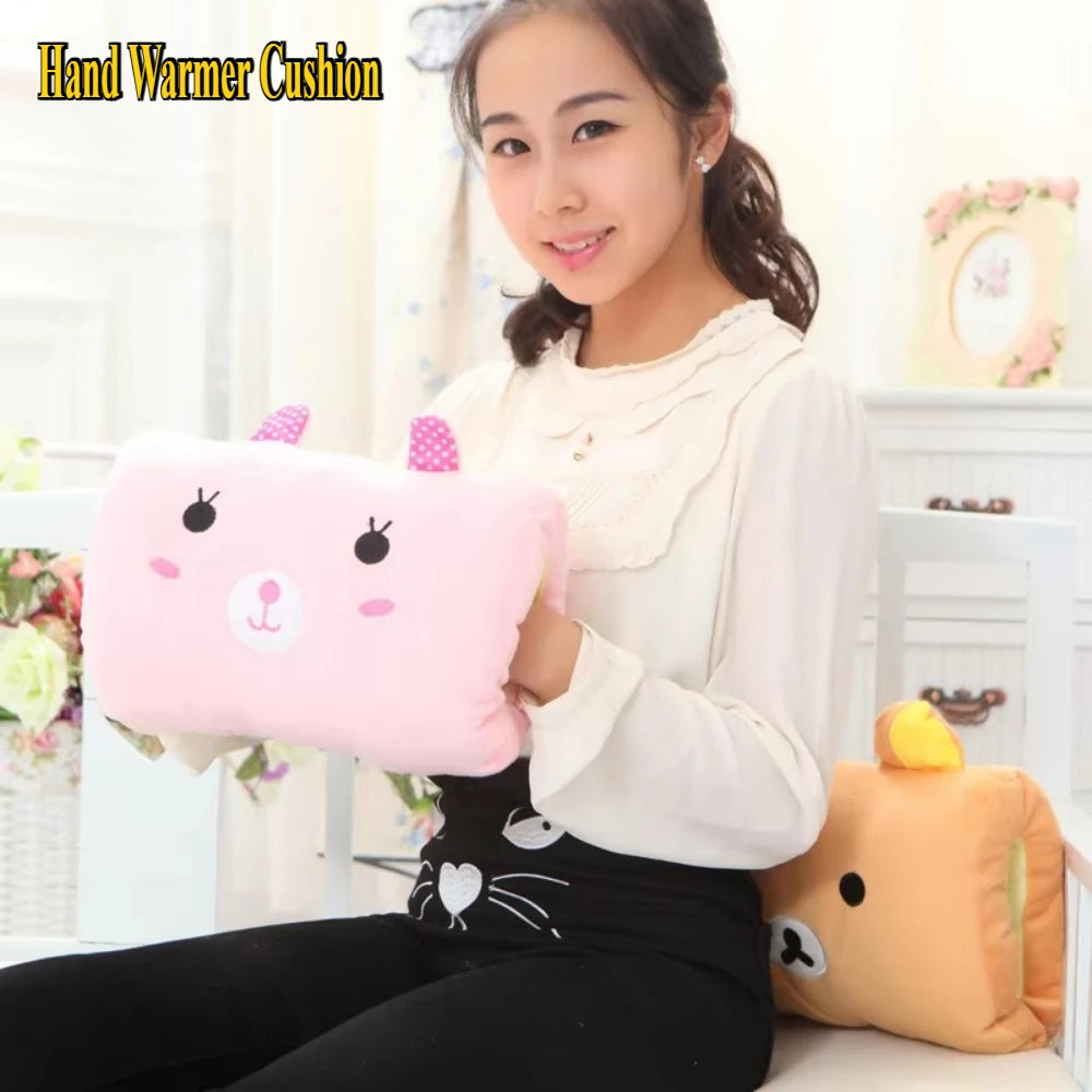 Creative Hand Warming Pillow Nap Pillow Cushion Plush Toys Travel Essentials Children's Day Gifts Sleeping Pillows Home Textile